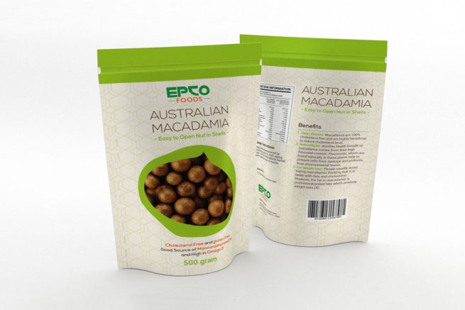 Macadamia Nut Packaging, Light